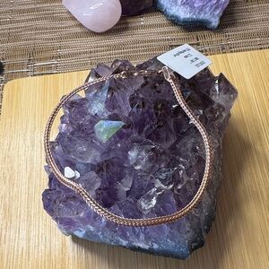 Rose Gold Plated Sterling Silver 925 Foxtail Bracelet Made in Italy